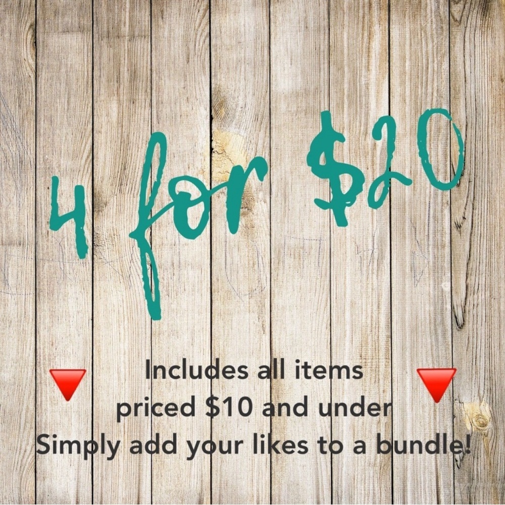 4 items $10 or less for $20. Bundle!